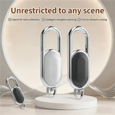 ifindx all scenario carabiner anti loss device black white | Apple & Google Certified Smart Tags | iFindX